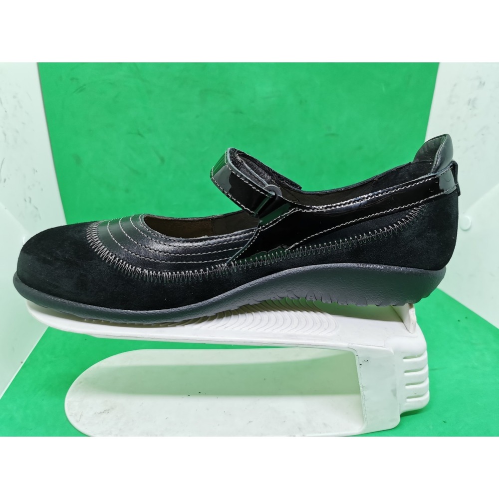 New NAOT Shoes Kirei Women's Size 9/ 40 Black Suede Leather Maryjane Comfort - Picture 15 of 16